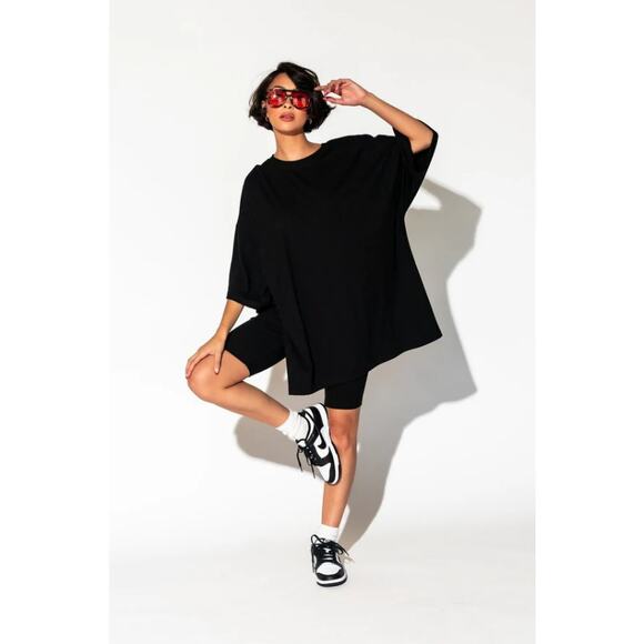 Dressed in LALA Tops - Dressed In Lala Malone Ribbed Biker Top in Black Women Medium $92 MSRP